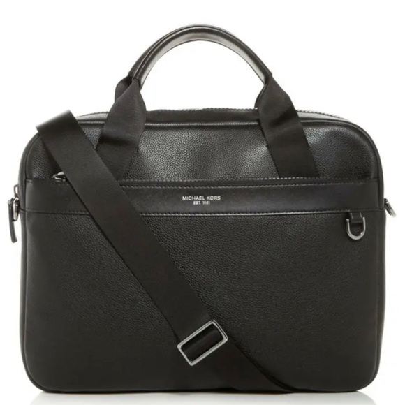 Michael Korda Leather Briefcase - Picture 1 of 4